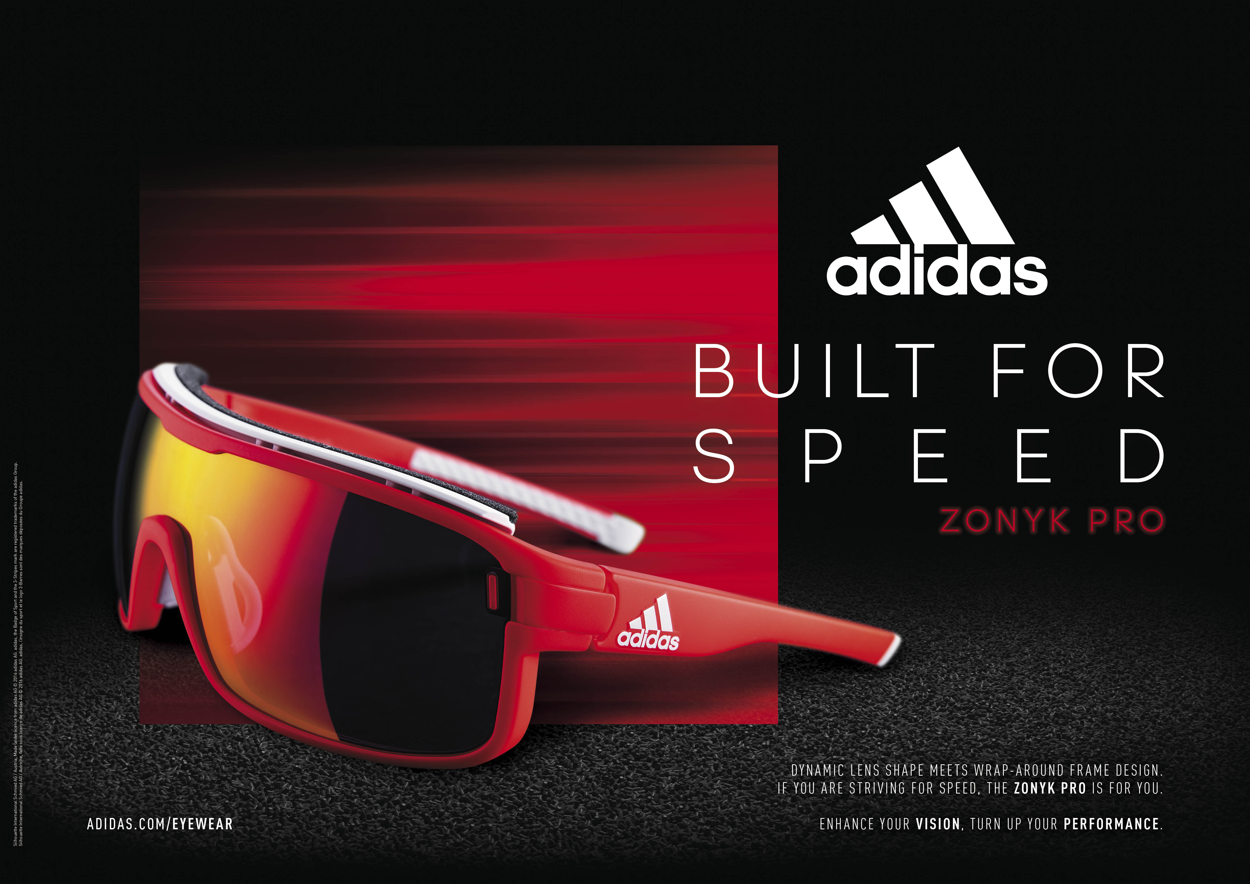 Peave también Precipicio adidas Sport eyewear – zonyk Built for Speed Kampagne - bøa!